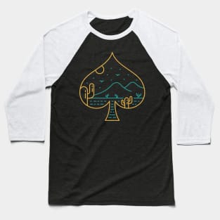 Playing Card Spade Symbol of Nature Baseball T-Shirt